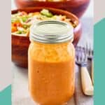 Tomato soup French dressing in a jar.