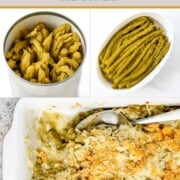 Canned asparagus in the can, dish, and casserole.