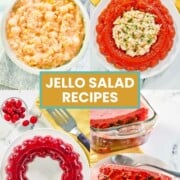 Four salads made with Jell-O.